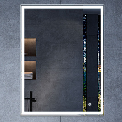 Зеркало LED VLM-3VN700 700х800 c сенсорным выключателем и диммером, , шт