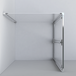 Душевой уголок Garda VSR-1G8080CH, 800*800, хром, стекло шиншилла, , шт