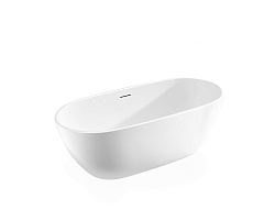 Ванна акриловая Vincea VBT-408-1800MW, 1800*815*580, цвет белый матовый, щелевой перелив, , шт