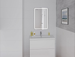 Зеркало: LED 051 pro 55*80, с подсветкой, антизапотевание, ф-ция звонка, Сорт