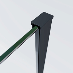 Душевой уголок Soft 2 VSR-3SO28011CLB, 1100*800, черный, стекло прозрачное, , шт