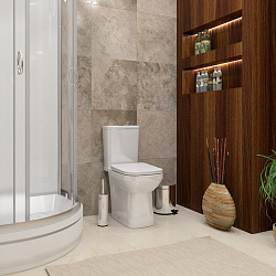 Corpa Nera Bonini/Бонини унитаз-компакт безободковый, быстрос.сиденье с микролифтом, белый