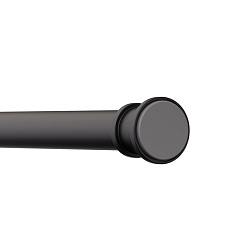 Карниз для ванной комнаты, 110-200 см, черный матовый, Elegante, IDDIS, RSB0120i14
