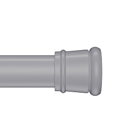 Карниз для ванной комнаты, 110-200 см, серый, IDDIS, SRC0120i14