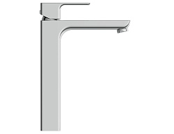 Смеситель для раковины высокий GEO однорычажный клик-клак