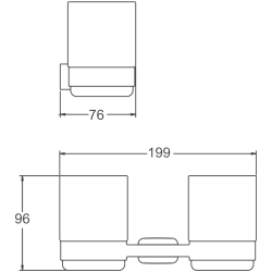 Стакан, белый B91008