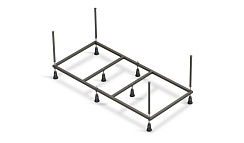 Вывод Рама д/ванны: Santana 150 NEW метал. в комплекте со сборочным пакетом, Сорт1