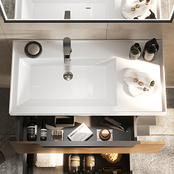 Раковина белая встраиваемая, 78857 (90)L