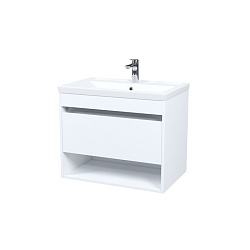 Тумба с умывальником, подвесная, с нишей, 70 см, белый, Zodiac X, IDDIS, ZDX70WNi95K подходит умыв. 