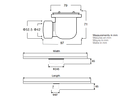 Сифон для поддонов из искусственного камня Vsph-D611 с гидрозатвором, , шт