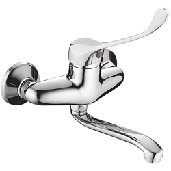 Смеситель хирургический для раковины, латунь, хром HB4654