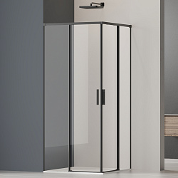Душевой уголок Soft 2 VSS-3SO2800CLB, 800*800, черный, стекло прозрачное, , шт