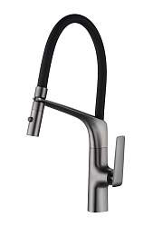 Смеситель для кухни Vincea VKF-115GM, вороненая сталь, , шт