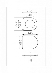 Liquid Сиденье для унитаза быстросъемное с микролифтом