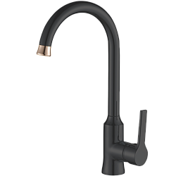 Смеситель для кухни, латунь, черный HB70652-7