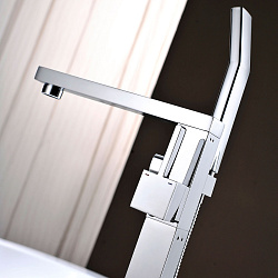 Смеситель для ванны напольный VTF-101CH однорычажный, хром, , шт