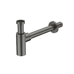 Бутылочный сифон для умывальника, графит, Optima Home, IDDIS, OPTGM00i84