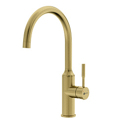 EXPERT Смеситель для кухни с поворотным изливом, нерж. сталь/ светлое золото