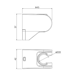 Держатель для лейки, 360, Milardo, 360CP00M53