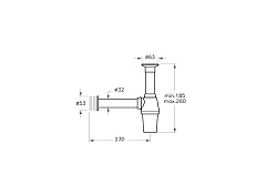 Syphon Сифон для раковины (пластиковый)