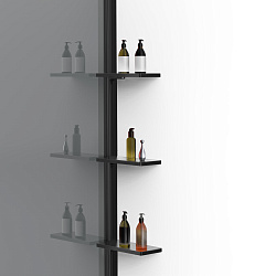 Душевая перегородка Walk-In VSW-1HWS120CGB, 1200*2000, черный матовый, стекло тонированное, , шт