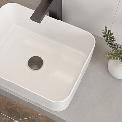 Corpa Nera Grossi/Гросси 40 раковина накладная узкая, белый