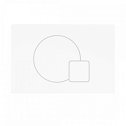 Corpa Nera Paganini/Паганини  клавиша смыва, двойной смыв, белый матовый