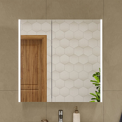 Шкаф зеркальный Prime LED 80