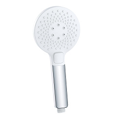 Лейка для душа, 3 режима, Ø11х24,3см, пластик/хром/белый, блистер