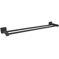 Держатель для полотенец, двойной 600 мм, черный HB8909