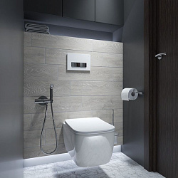 Клавиша смыва, универсальная, белый, Uniglass, 001, IDDIS, UNG02WCi77