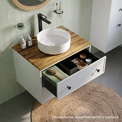 Тумба подвесная, со столешницей, 70 см, белый матовый, Torr, IDDIS, TOR70WBi95K