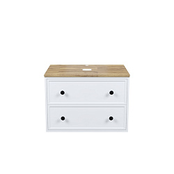 Тумба подвесная, со столешницей, 70 см, белый матовый, Torr, IDDIS, TOR70WBi95K