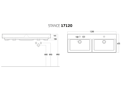 Умывальник STANCE 120