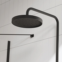 Душевая система со смесителем Pragma Olako, матовый черный, OLK3.BFSS.022