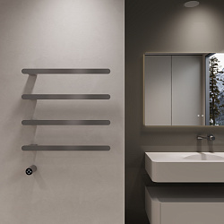 Полотенцесушитель электрический Vincea VTD-2H2GM, вороненая сталь, таймер, , шт