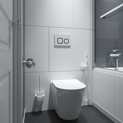 Клавиша смыва, универсальная, белая, Unifix, 004, IDDIS, UNI04WBi77