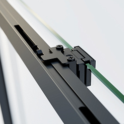 Душевая дверь Soft 2 VDS-3SO2120CLB, 1200, черный, стекло прозрачное, , шт