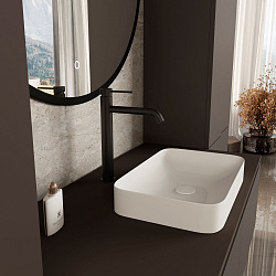 Смеситель для раковины City VBF-2C2MB однорычажный, черный матовый, , шт