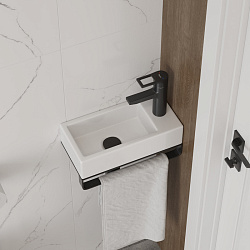 Corpa Nera Longo/Лонго 37 раковина накладная правая, белый