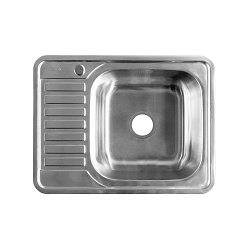 Мойка, нержавеющая сталь, сатин, чаша справа, 650*500, Basic, IDDIS, BAS65SRi77