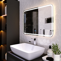 Зеркало/LED-подсветка(80см*55см)/сенсор. выключатель Balaton/AQUA DE MARCO