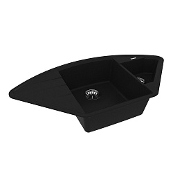 IRKANA 980 Мойка кухонная из кварцгранита цвет: антрацит  комплектация: крепеж, сливная арматура с п