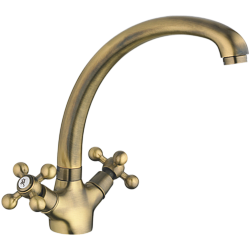 Смеситель для кухни, латунь, бронза HB4219-4