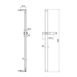 Стойка для душа, Slide, IDDIS, SLI70BLi17