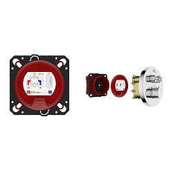 Встраиваемый смеситель для душа VSCV-322T-MCH двухфункциональный, термостатический, хром, , шт