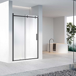 Душевая дверь Como-N VDS-4CN160CLB, 1600, черный, стекло прозрачное, , шт