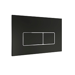 Corpa Nera Grossi/Гросси клавиша смыва, двойной смыв, черный матовый/хром