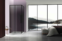 Душевой уголок Slim-N VSS-4SN9010CGB, 1000*900, черный, стекло тонированное, , шт