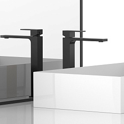 Смеситель для раковины Cube VBF-1C02MB однорычажный, черный, , шт